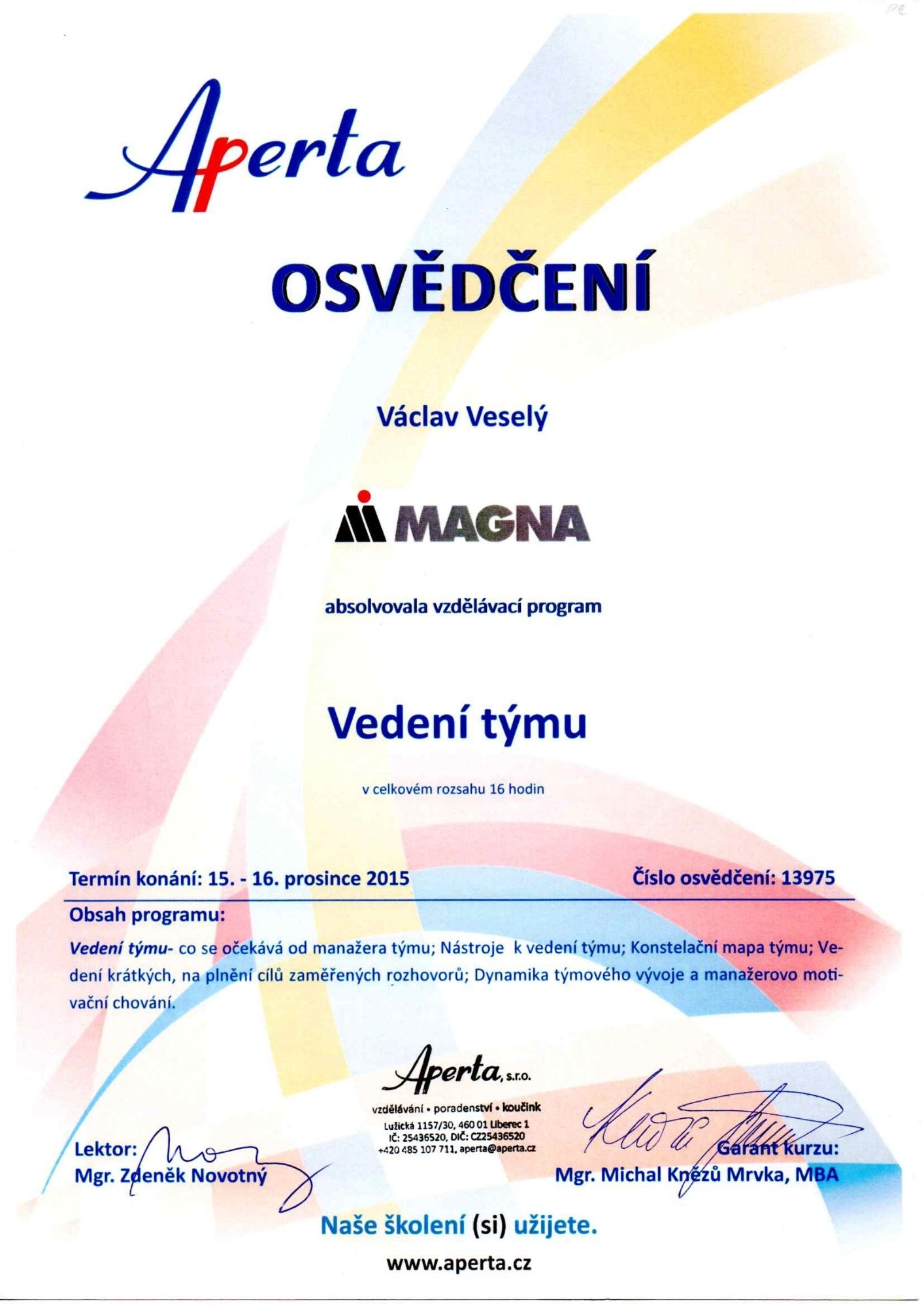 Certifikát 4